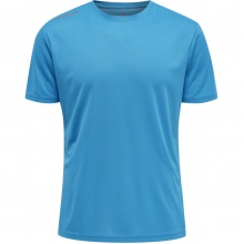 hummel Sport-Tshirt Core Functional (atmungsaktiv, leicht) Kurzarm hellblau Herren